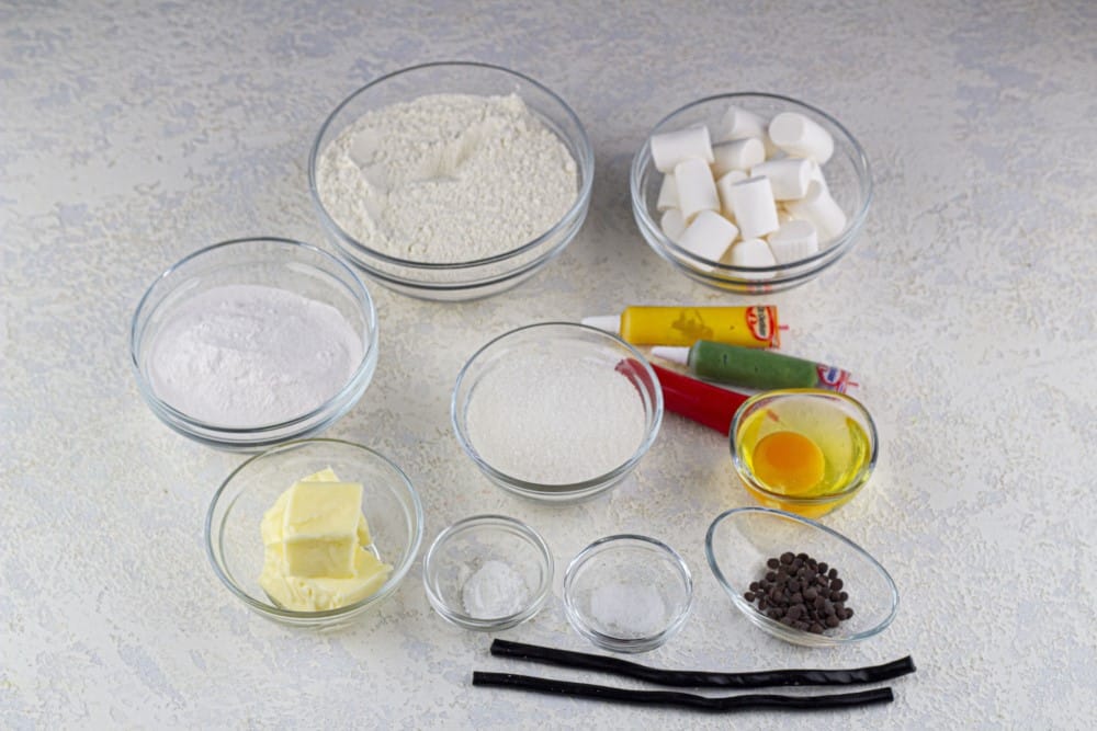 ingredients needed for snowman cookies