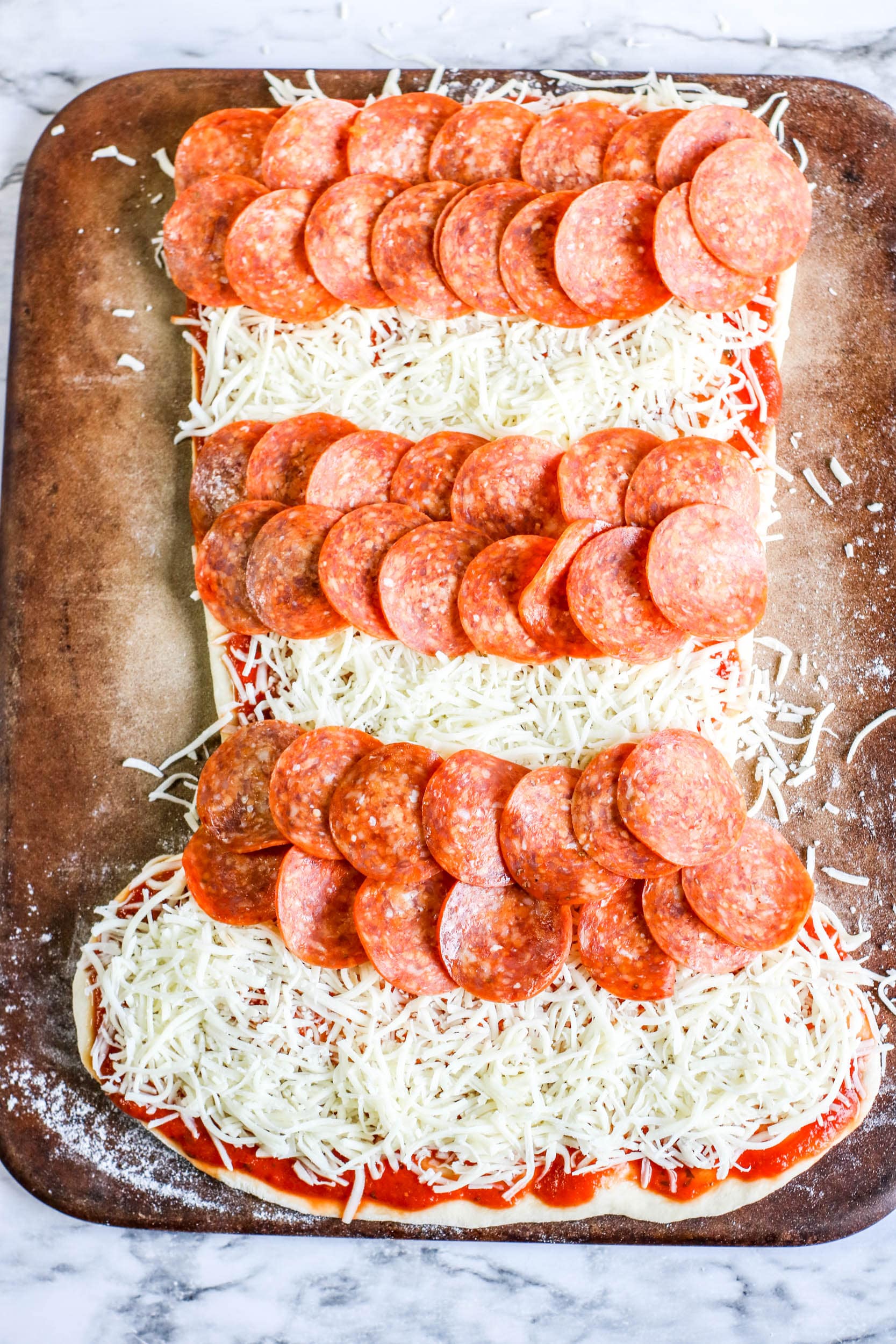 cat in the hat pizza with pepperoni