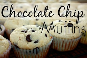 Chocolate Chip Muffins – Large Family Recipe