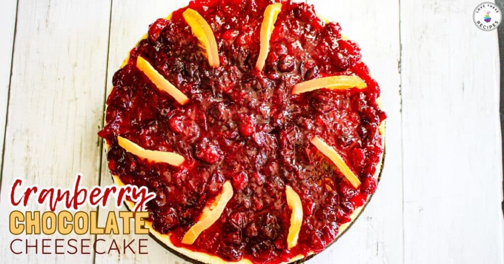 cranberry chocolate cheesecake