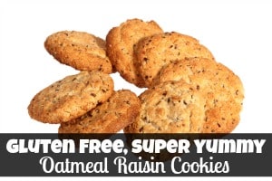 Gluten Free Super Yummy Oatmeal Raisin Cookies