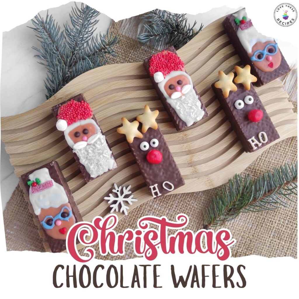 Christmas chocolate wafers