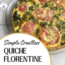 Simple Crustless Quiche Florentine-image