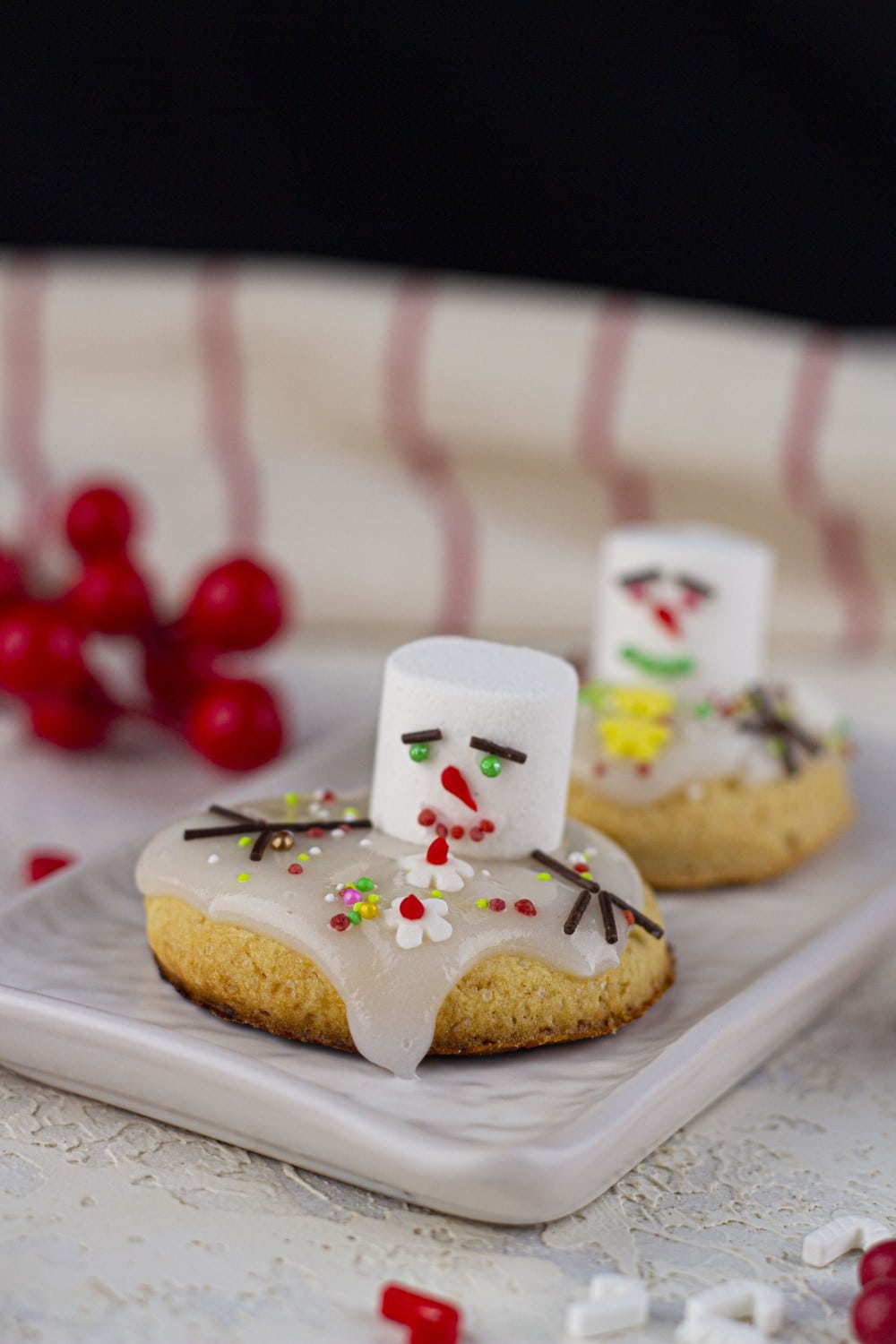 Marshmallow Snowman Cookies