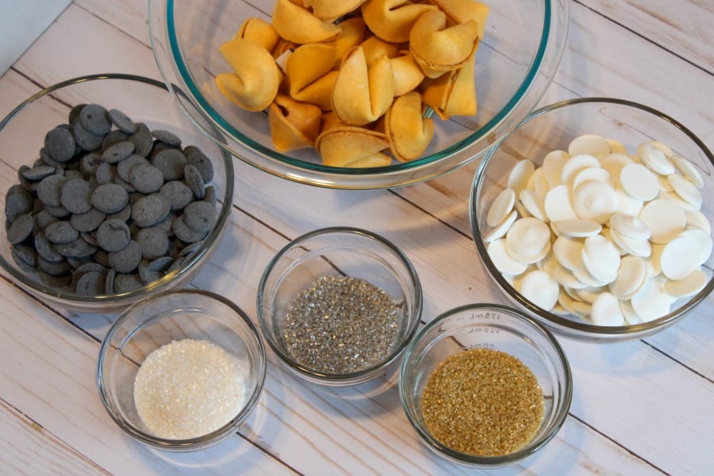 Ingredients for New Years Eve Fortune Cookies Recipe