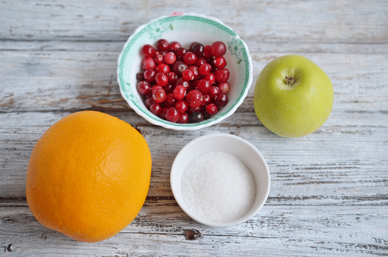 cranberry relish recipe - ingredients