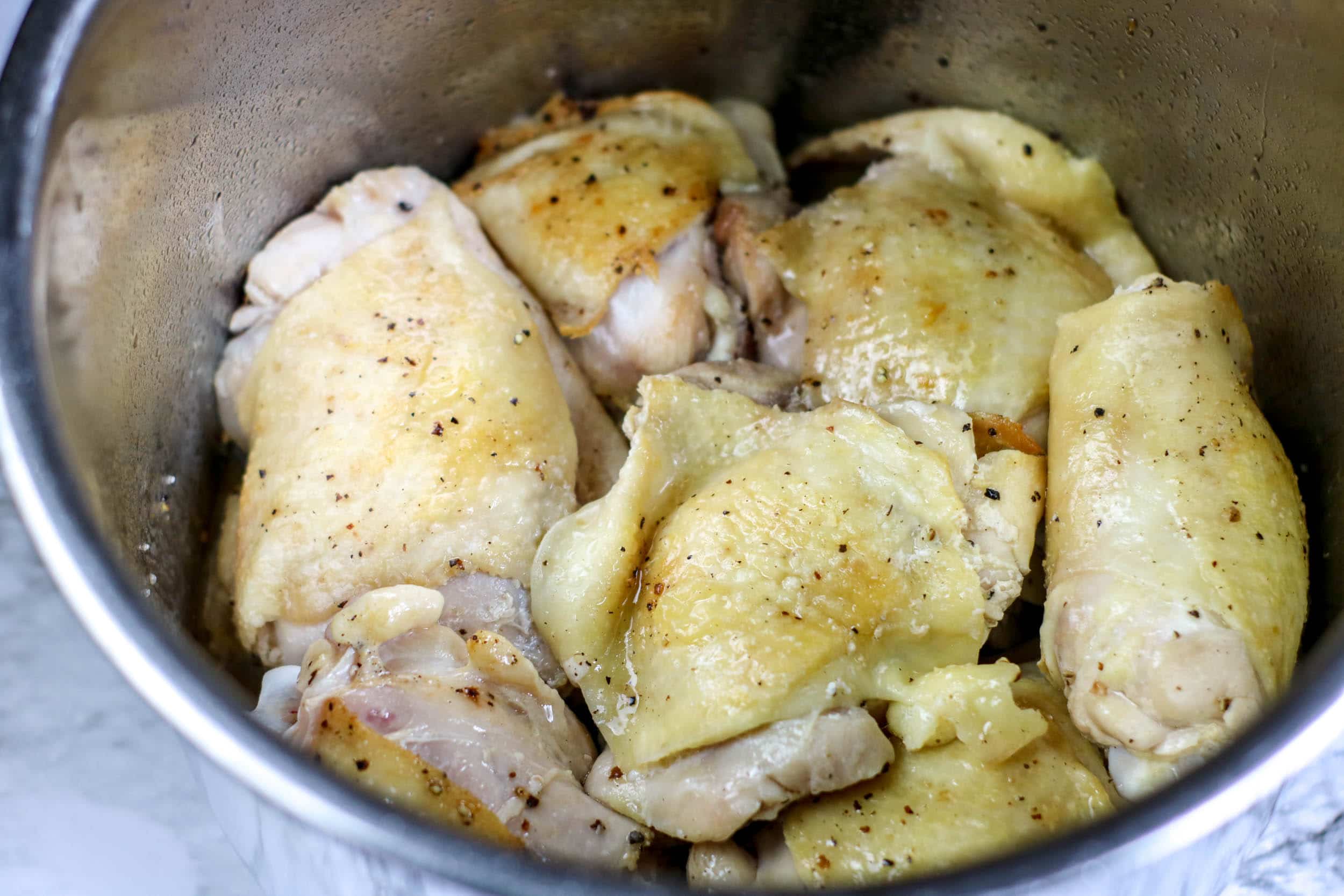 instant pot adobo chicken thighs process pic 3