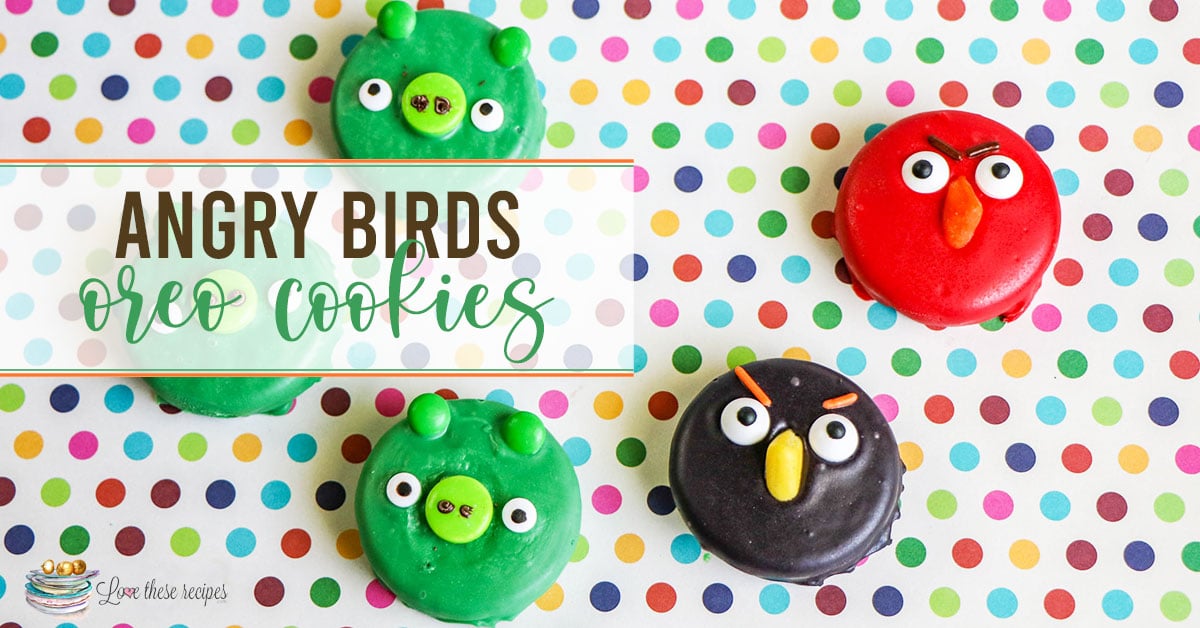 Angry Birds decorated Oreos