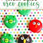 Angry Birds decorated Oreo cookies