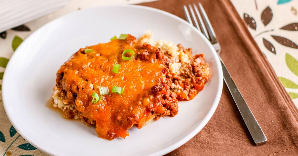 Low Carb Family-Friendly Ground Beef Casserole