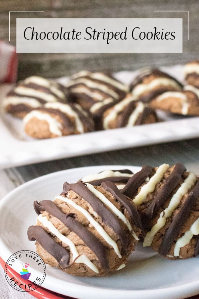 chocolate striped cookies