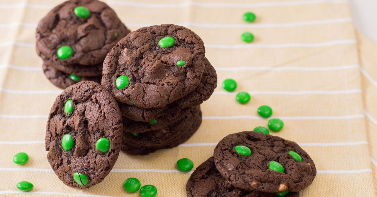 St. Patrick’s Day Reverse Chocolate Cookies