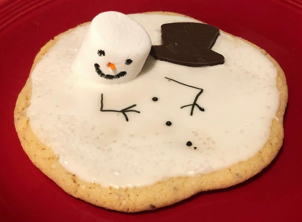 marshmallow snowman cookies