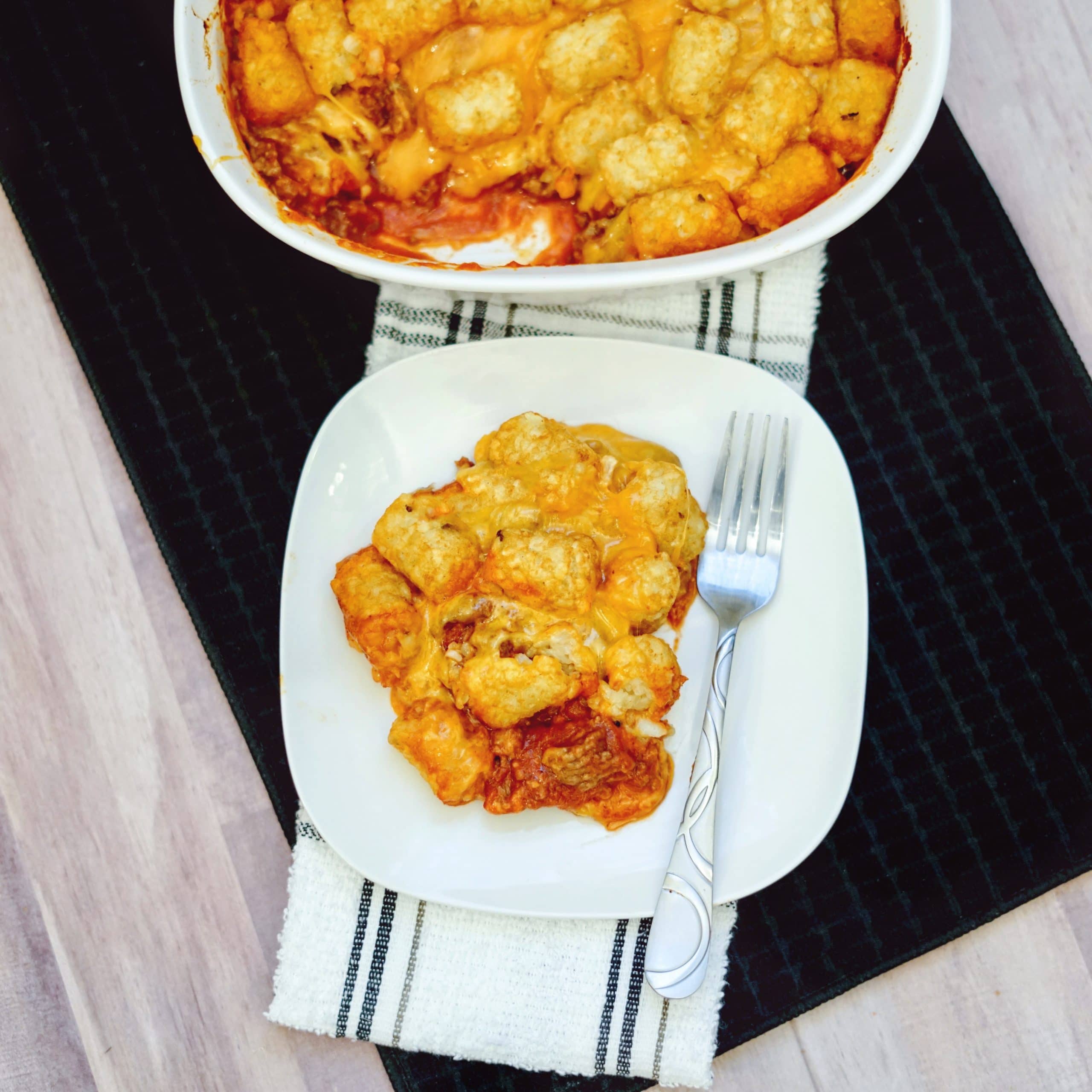 Easy Weeknight Sloppy Joe Tater Tot Casserole