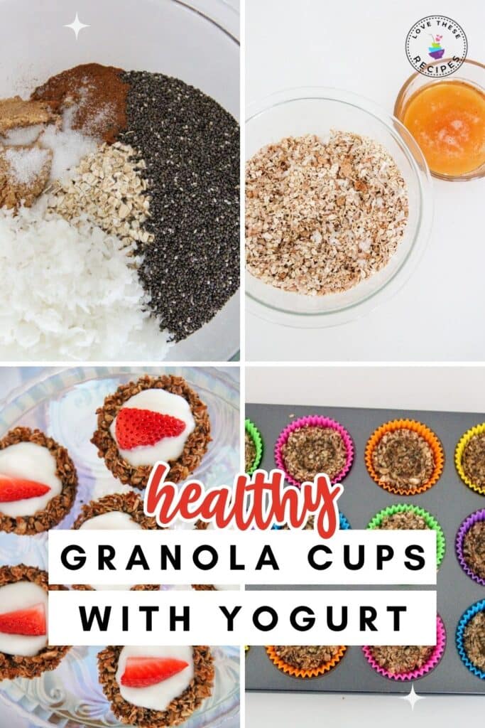 Healthy Granola Cups with Yogurt