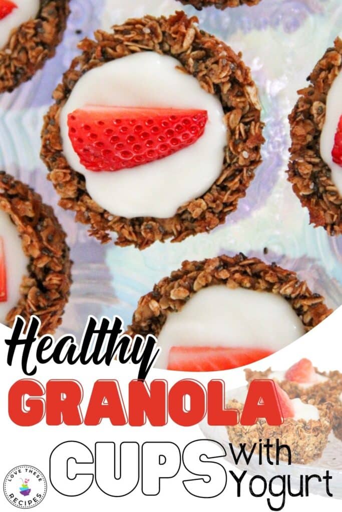 Healthy Granola Cups with Yogurt