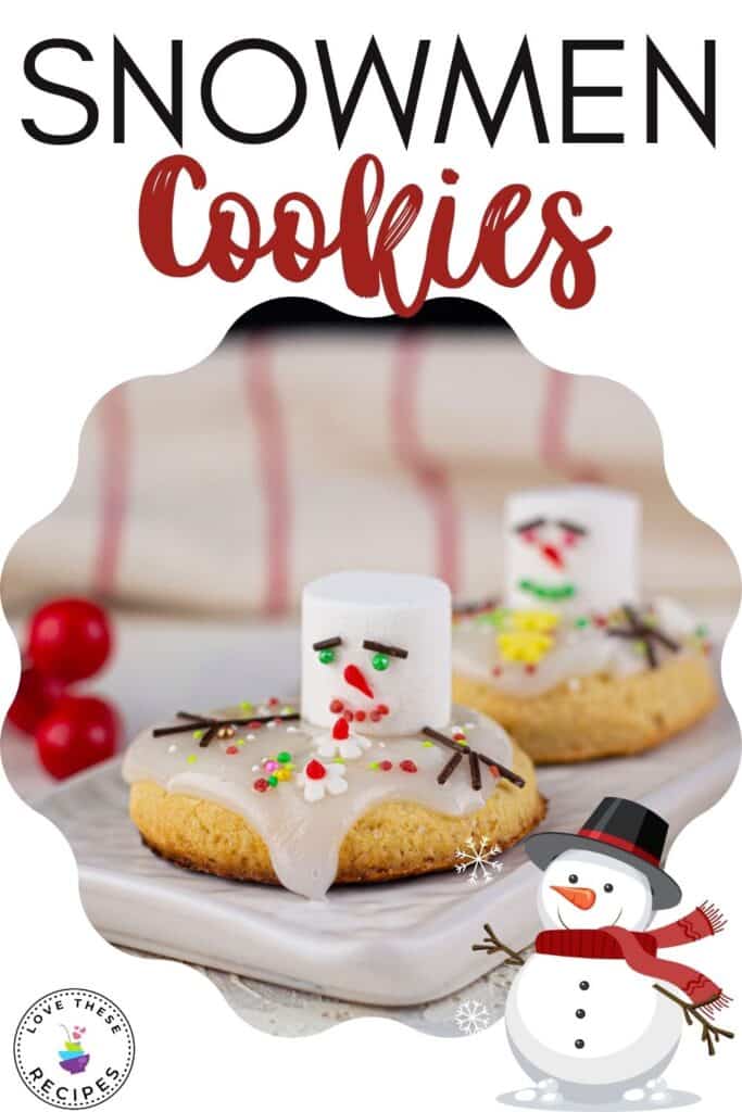 Marshmallow Snowman Cookies