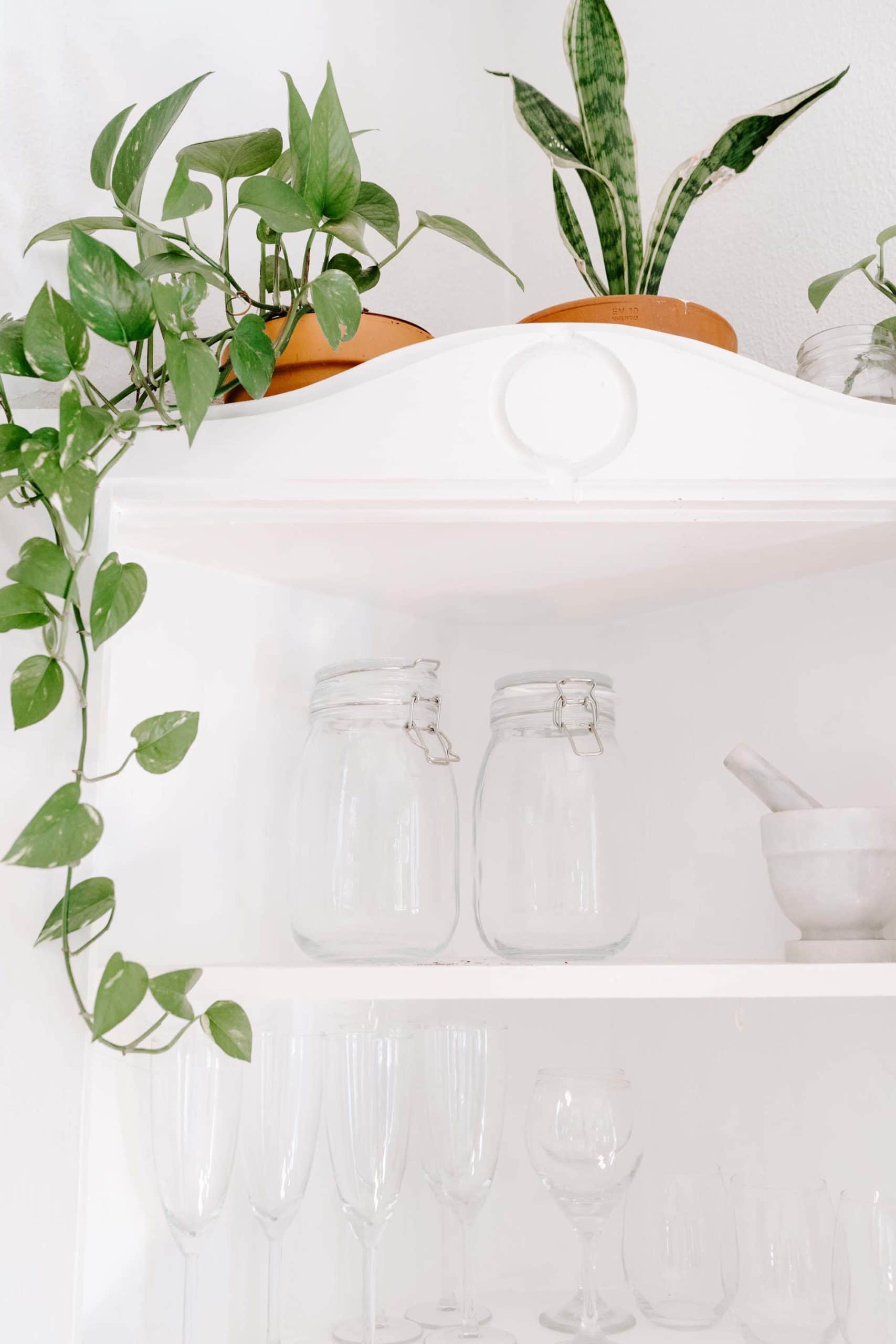 Using mason jars as storage for your dry goods