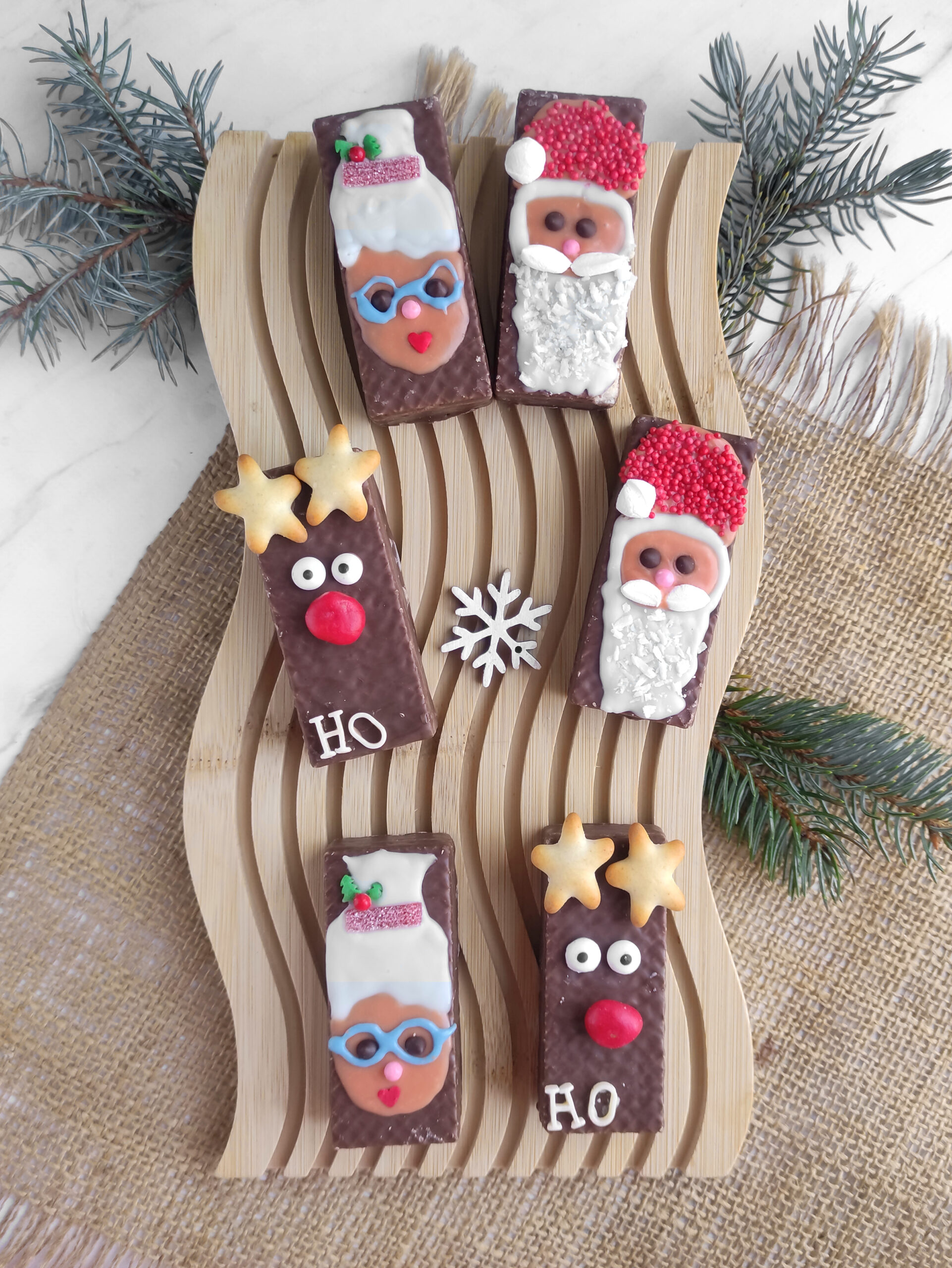 Christmas Chocolate Wafers
