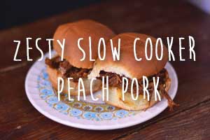 Zesty Slow Cooker Peach Pork