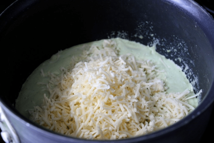 cheese in pot