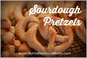 Soft Sourdough Pretzels